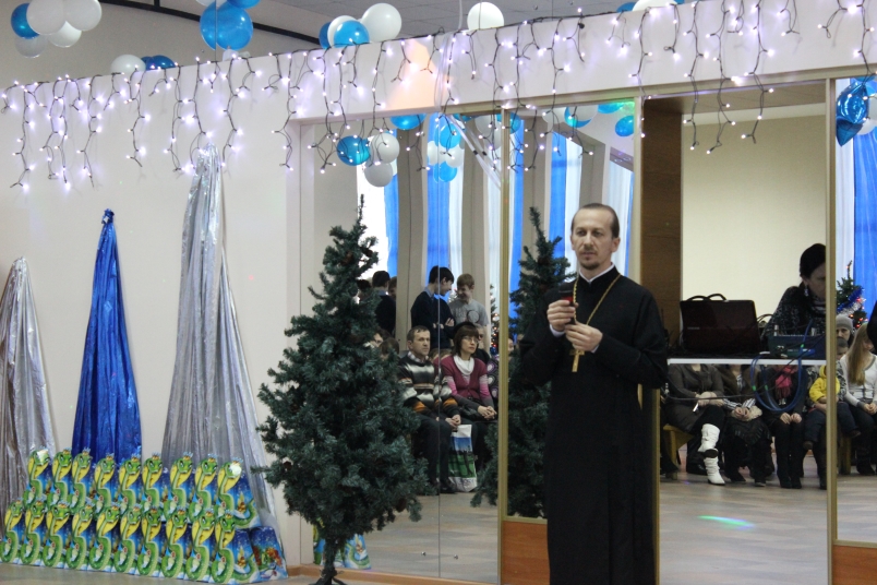 Рождественское поздравление настоятеля храма Святой Троицы п. Инской иерея Андрея Петручка